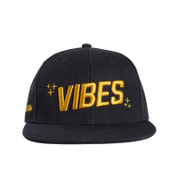 Vibes Snapback Hat Black