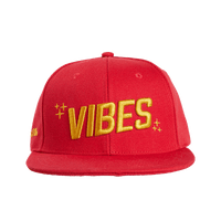 Vibes Snapback Hat Red