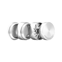Aerospaced by Higher Standards - 4 Piece Toothless Grinder 2.0" Silver All Pieces