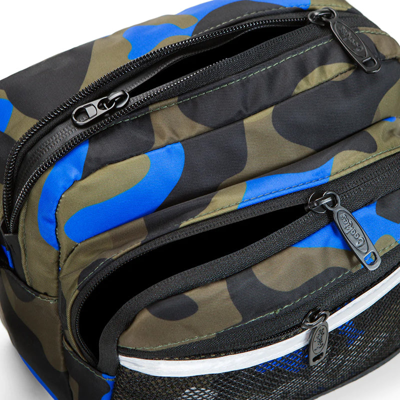 Cookies Vertex Ripstop Crossbody Shoulder Bag Blue Camo Zipper