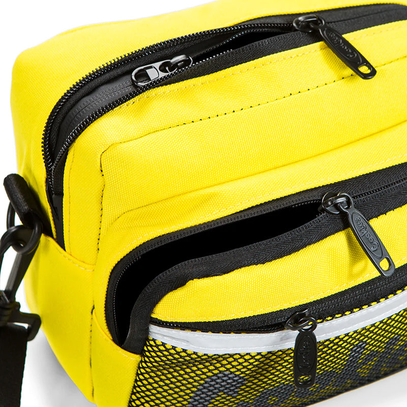 Cookies Vertex Ripstop Crossbody Shoulder Bag Yellow Zipper