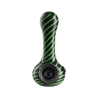 Eyce ORAFLEX Spiral Spoon Black with Green Stripes