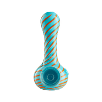 Eyce ORAFLEX Spiral Spoon Blue with Orange Stripes