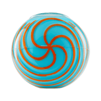 Eyce ORAFLEX Spiral Spoon Blue with Orange Stripes Bottom