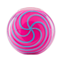 Eyce ORAFLEX Spiral Spoon Pink with Blue Stripes Bottom