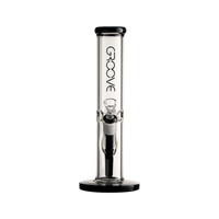 Groove Straight Tube Water Pipe Front