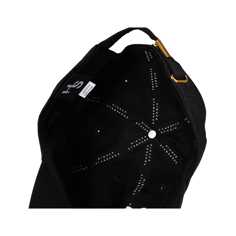 Higher Standards Dad Hat Black Inside