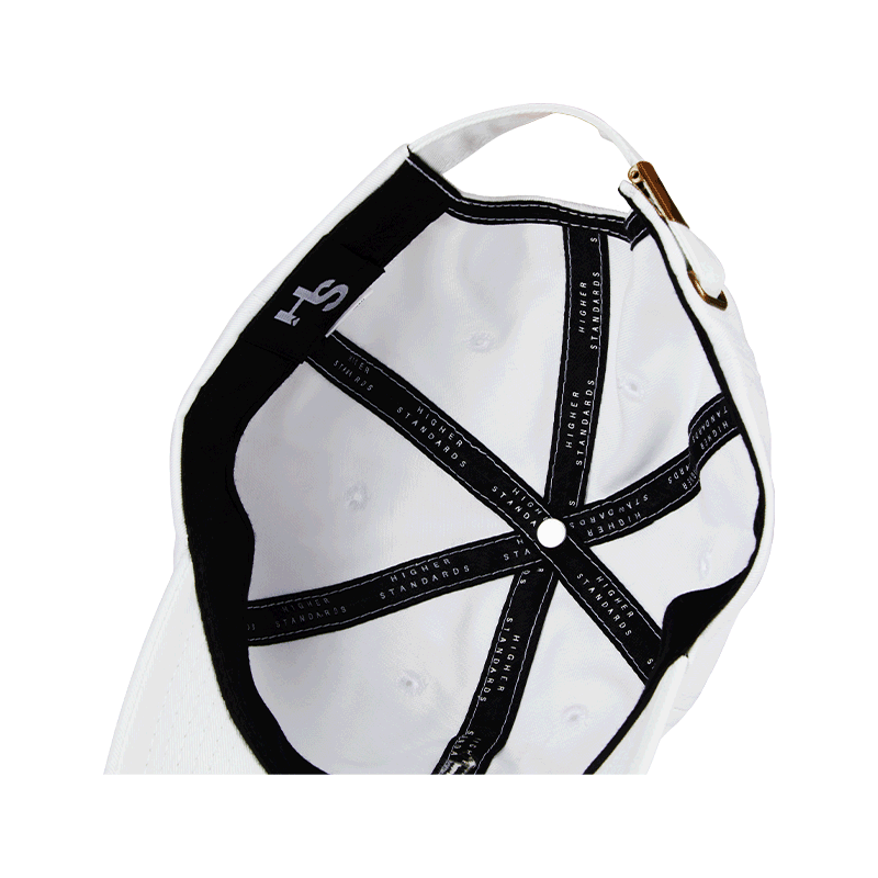 Higher Standards Dad Hat White Inside
