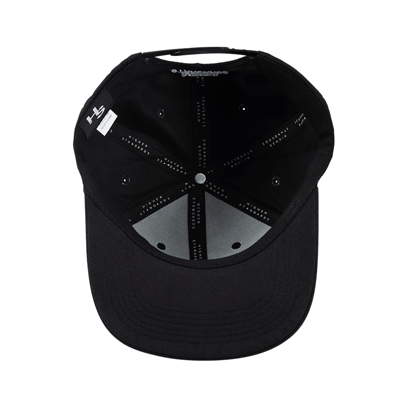 Higher Standards Snapback Hat Black Inside