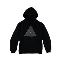 Higher Standards Hoodie - Concentric Triangle Black