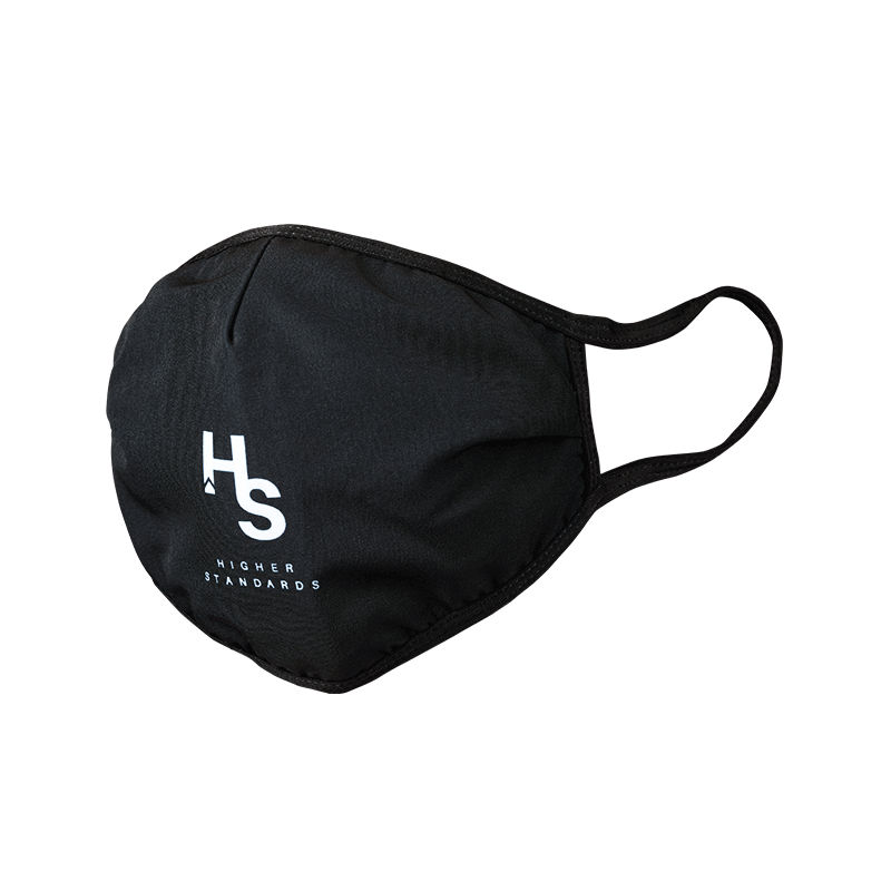 Higher Standards Face Mask Logo