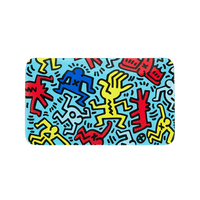 K.Haring Tray Blue Multi Colored