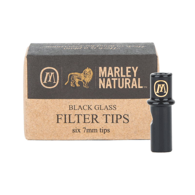Marley Natural Glass Filter Tips 7mm Pack of 6 Black