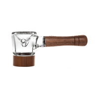 Marley Natural Glass & Walnut Spoon Pipe