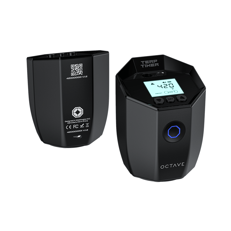 Octave Terp Timer Black Back and Front