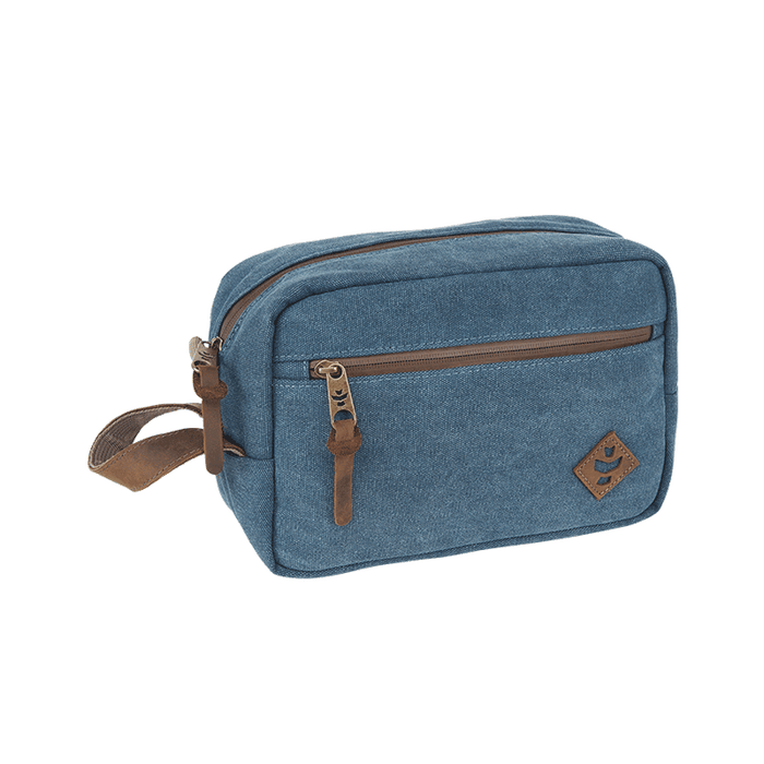 Revelry Supply Stowaway Smell Proof Toiletry Bag Blue