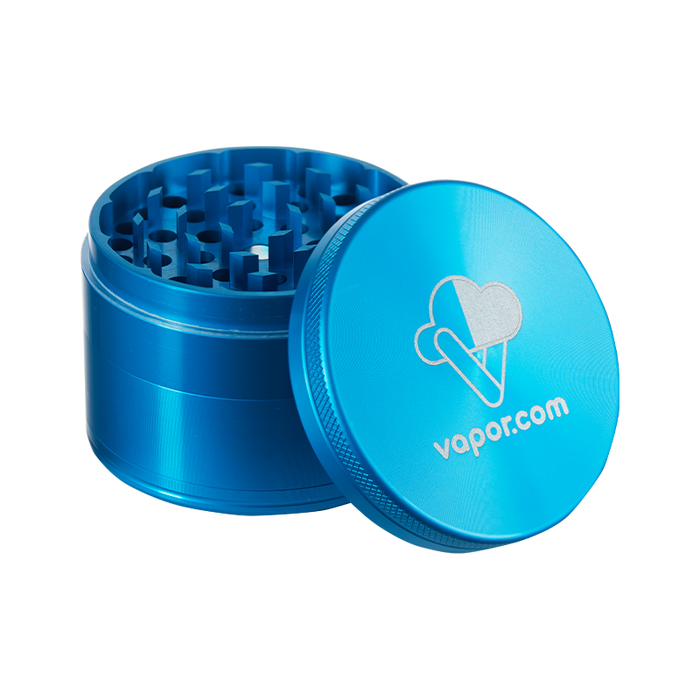 Vapor.com Aluminum 4 Piece Grinder - 2.5" Blue Open