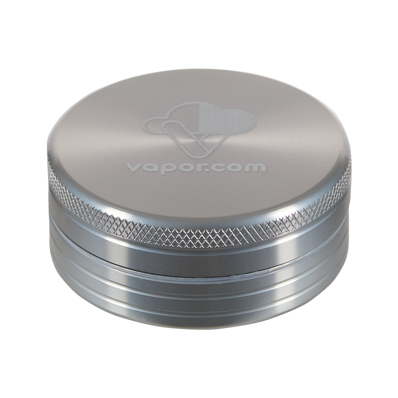 VAPOR.com Aluminum 2 piece grinder Silver