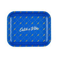 Vibes Rolling Papers Catch A Vibe Rolling Tray Large Blue