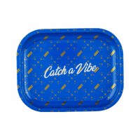 Vibes Rolling Papers Catch A Vibe Rolling Tray Small Blue