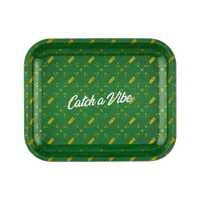 Vibes Rolling Papers Catch A Vibe Rolling Tray Large Green