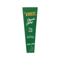 VIBES 1 1/4 Size Cones Single Pack Organic Hemp