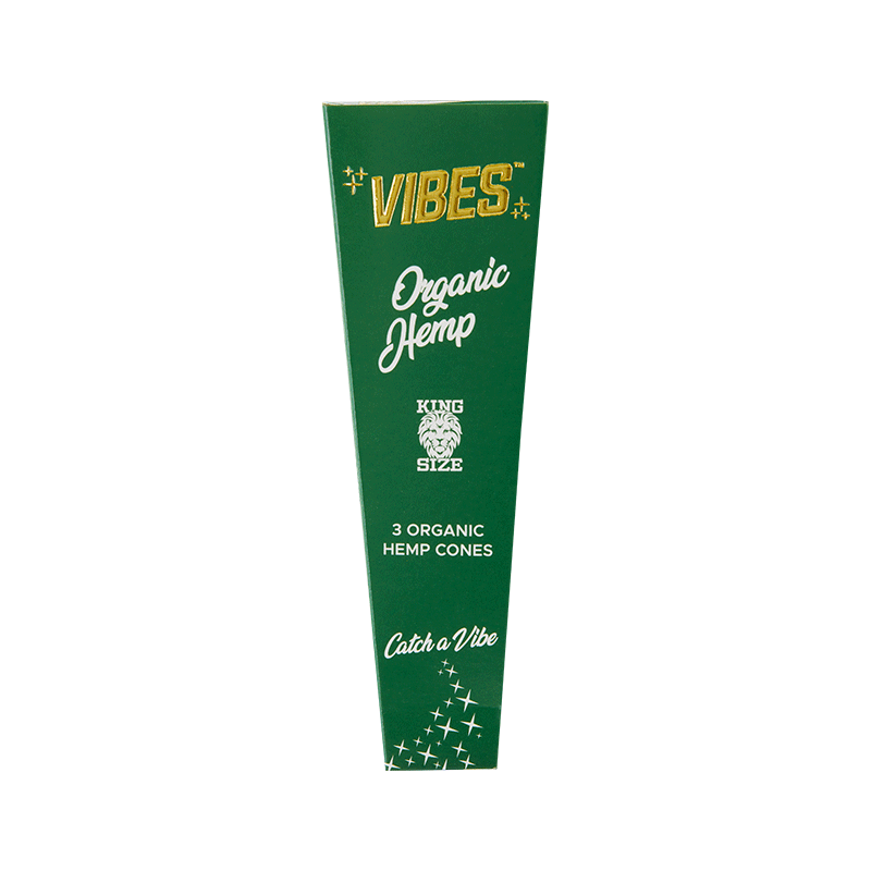 VIBES Cones King Size Single Pack Organic Hemp