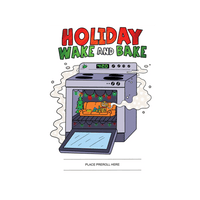Holiday Wake and Bake 420 Cardz Christmas Card