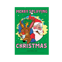 Merry Spliffing Christmas 420 Cardz Christmas Card