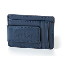 Cookies Big Chip Money Clip and Leather Card Holder Navy