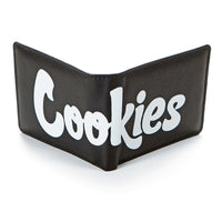 Cookies Billfold Textured Faux Leather Wallet Black