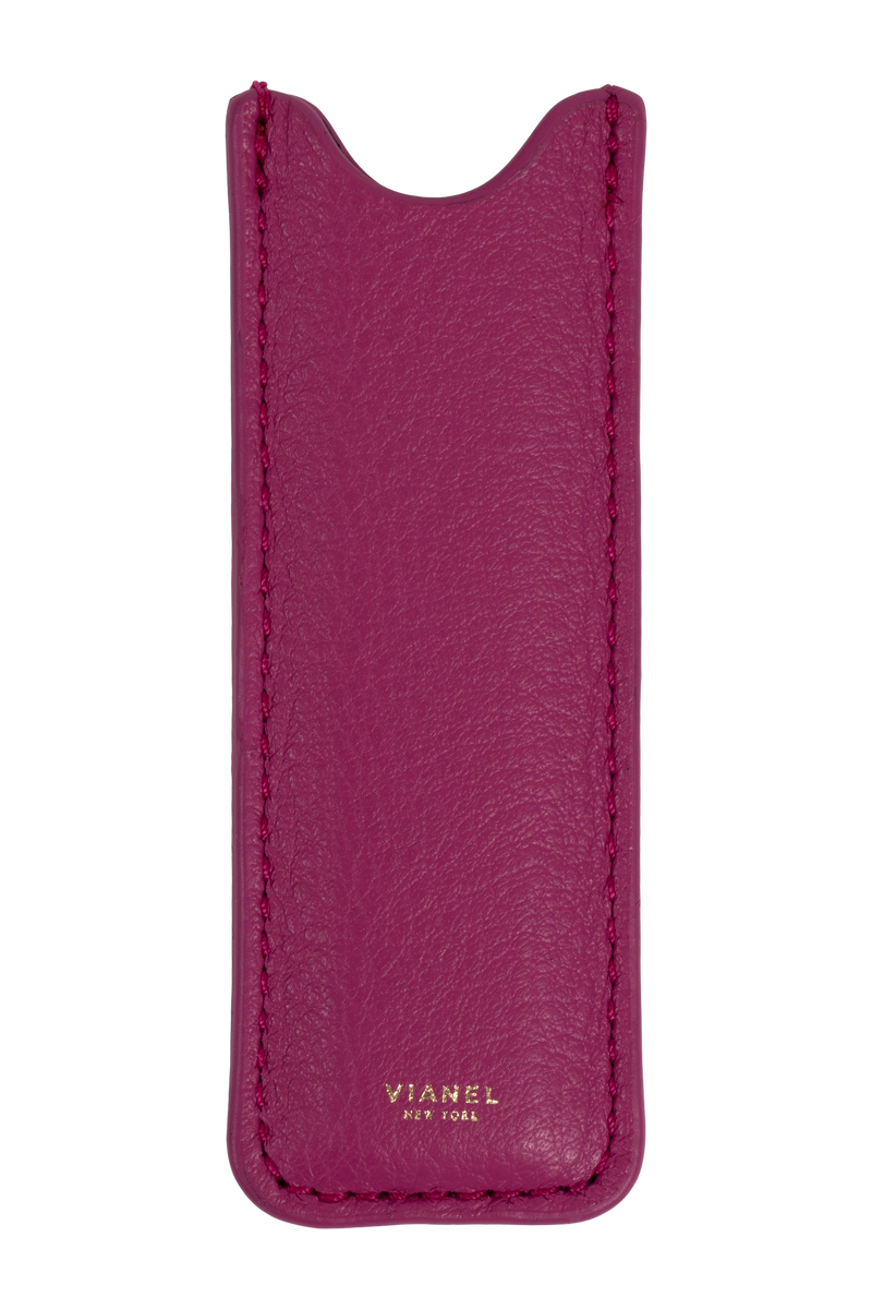 Vianel Calfskin Vape Case Dark Pink