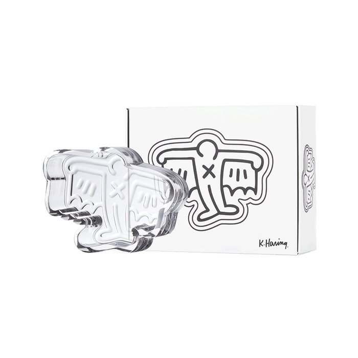 K.Haring Glass Catchall Ash Tray Bat Man