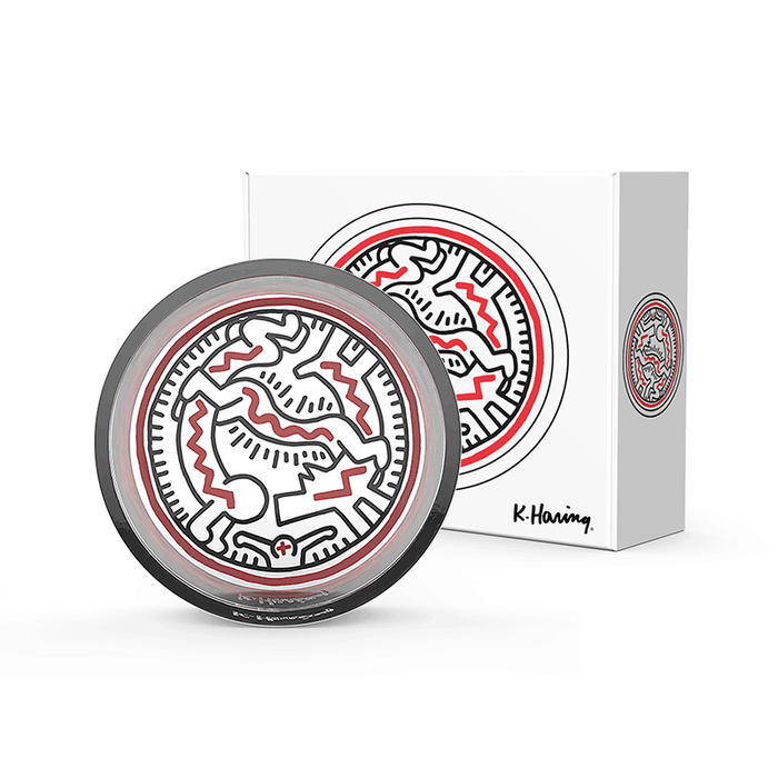 K.Haring Glass Catchall Ash Tray Snake People