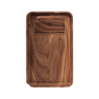 Marley Natural Black Walnut Rolling Tray Small