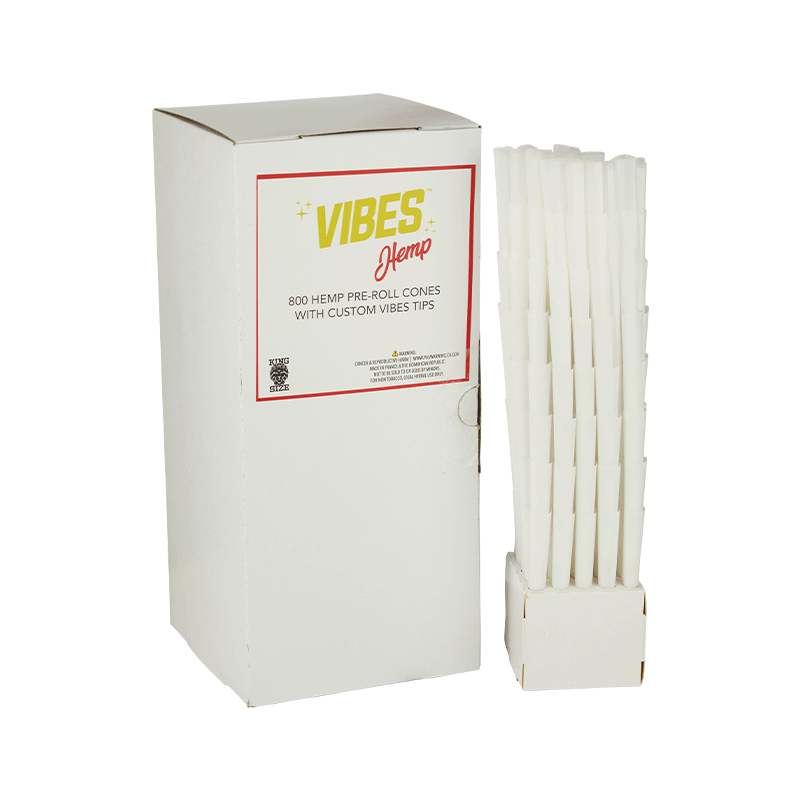 VIBES Cones Bulk Box Hemp King Size