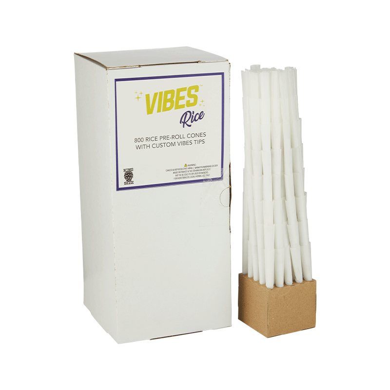 VIBES Cones Bulk Box Rice King Size