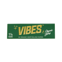 VIBES Rolling Papers 1 1/4 Size Single Pack Organic Hemp